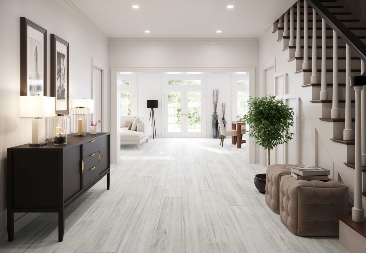White Wood Floors to Brighten